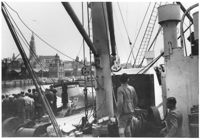 Arriving in Antwerp, June 17, 1939