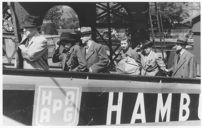 Boarding in Hamburg, Germany May 13, 1939