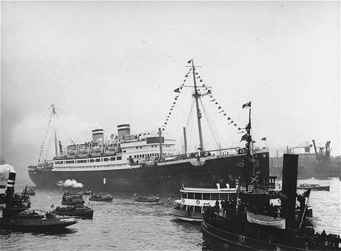 The SS St Louis in Havana Harbor