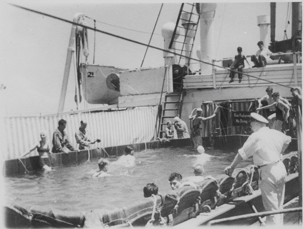 Swimming pool on board the SS St. Louis