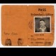 Student pass issued to Menachem Limor when he was 14 or 15 years old. The pass indicates that he was a former concentration camp prisoner from Buchenwald.
