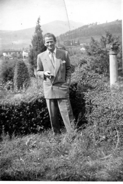 Jack Seidner in Firenze, Italy, 1950